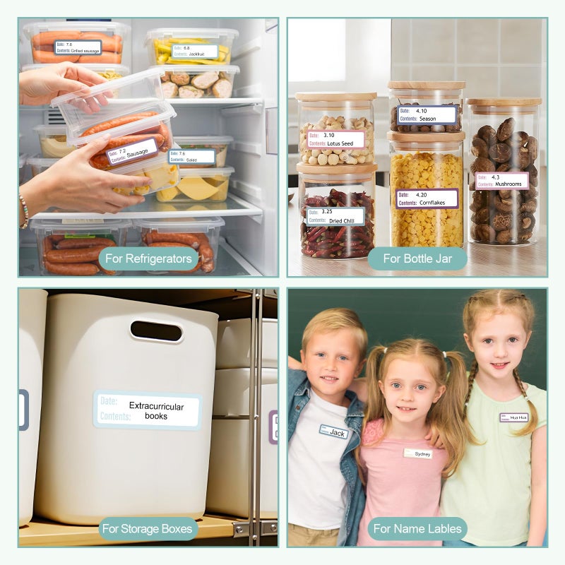 WSICSE 1000Pcs Removable Food Labels,1 x 3 Inch Colored Freezer Labels Date Stickers Waterproof Oil Food Storage Stickers Easy Clean No Residue (Colorful) - Image 5